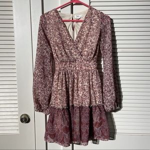 Japna Long Sleeve Floral Dress NWT